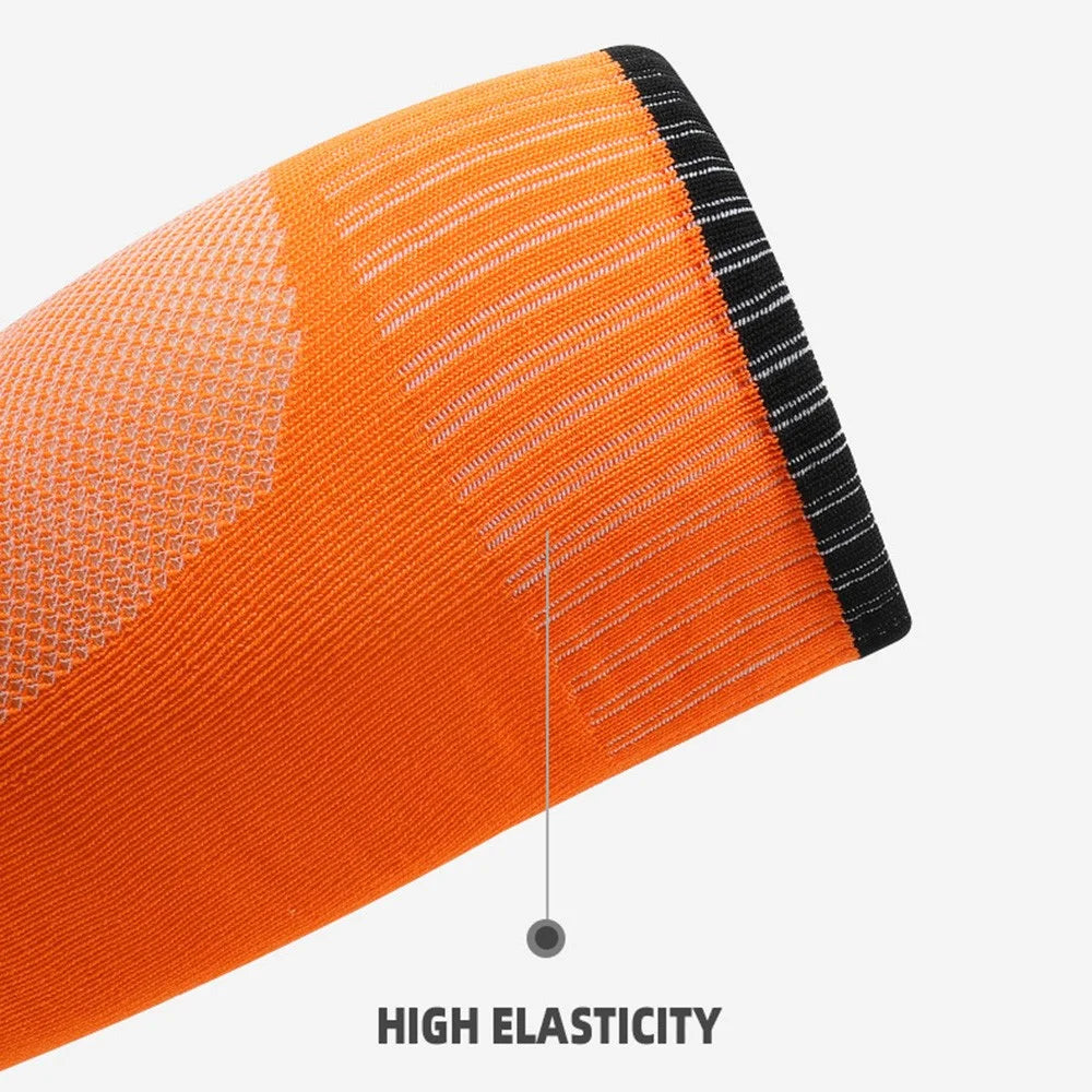 1 Pair Kids Soccer Socks Summer Breathable High Tube Anti-Skid Sports Socks - Orange - 2