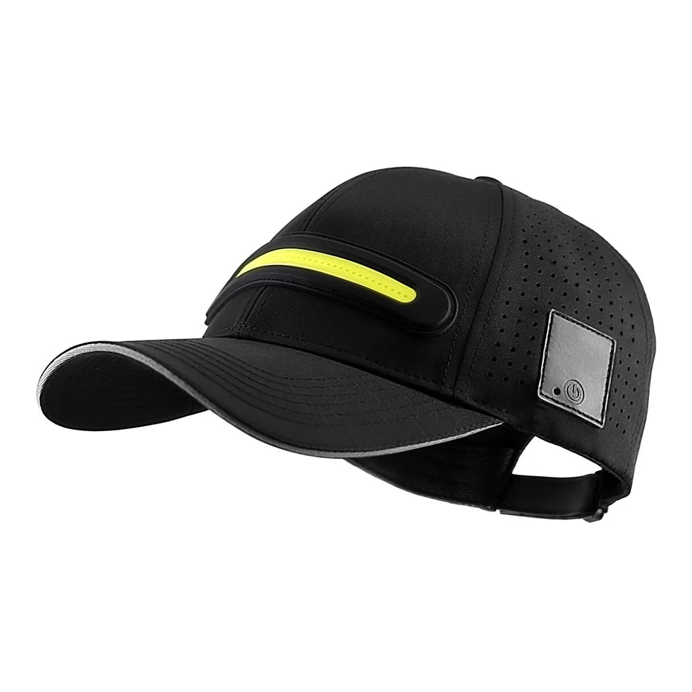 BQ-TD3 3 Modes LED Lighting Baseball Cap Rechargeable Illuminated Hat for Outdoor Activities - 2