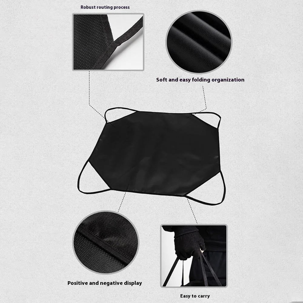 CLS Outdoor Camping Portable Fire-Resistant Mat Silicone Coated Flame Retardant Fiberglass BBQ Heat Insulation Pad - 6