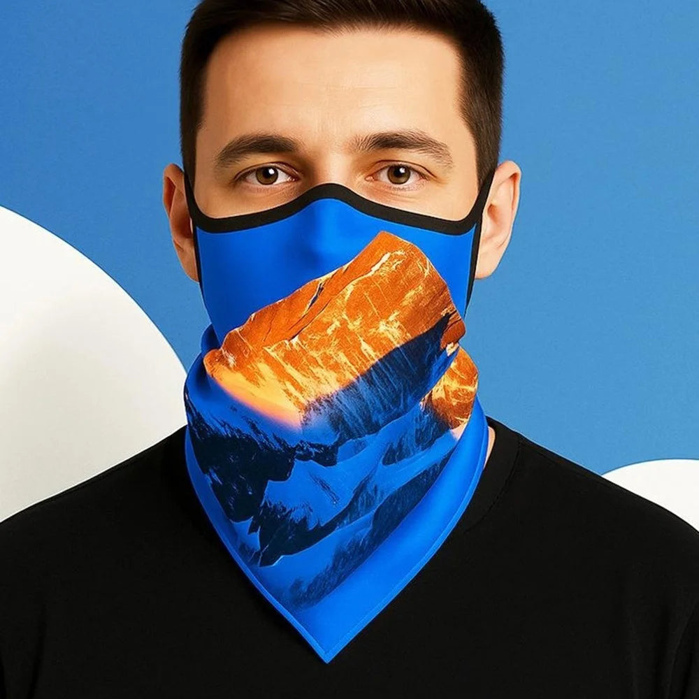 Milk Silk Neck Gaiter Triangle Scarf Breathable Sun Protection Face Mask for Cycling / Fishing / Outdoor Sports - QXSJJ-001 - 2
