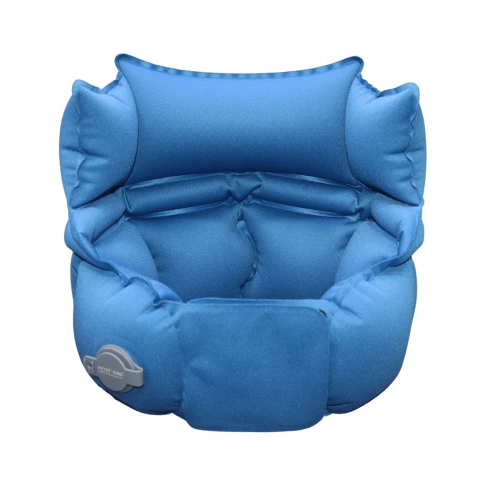PICTET.FINO PF110A Inflatable Neck Pillow Extended Height Compact Travel Cushion for Home / Outdoor - Blue - 1