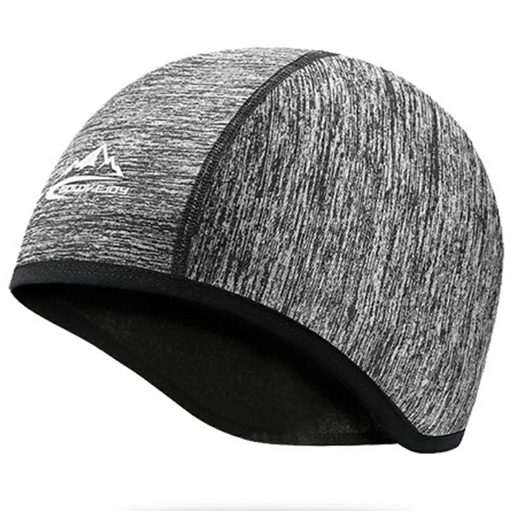 GOLOVEJOY DMZ45 Winter Cycling Cap Thermal Fleece Outdoor Sports Hat Waterproof Windproof Ear Protection Bike Beanie - Heather Grey - 1