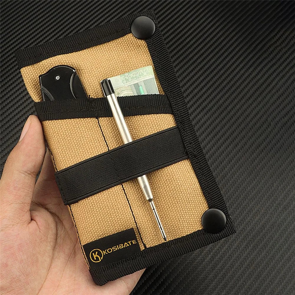 KOSIBATE H255 Tactical EDC Tool Storage Bag Wallet Molle Bag Outdoor Multifunction Military Tool Storage Pouch - Khaki - 2