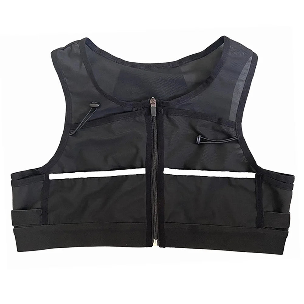 2235 Hydration Running Vest Reflective Sports Chest Bag Front Chest Pack for Cycling Race Marathon Hiking - S - 1