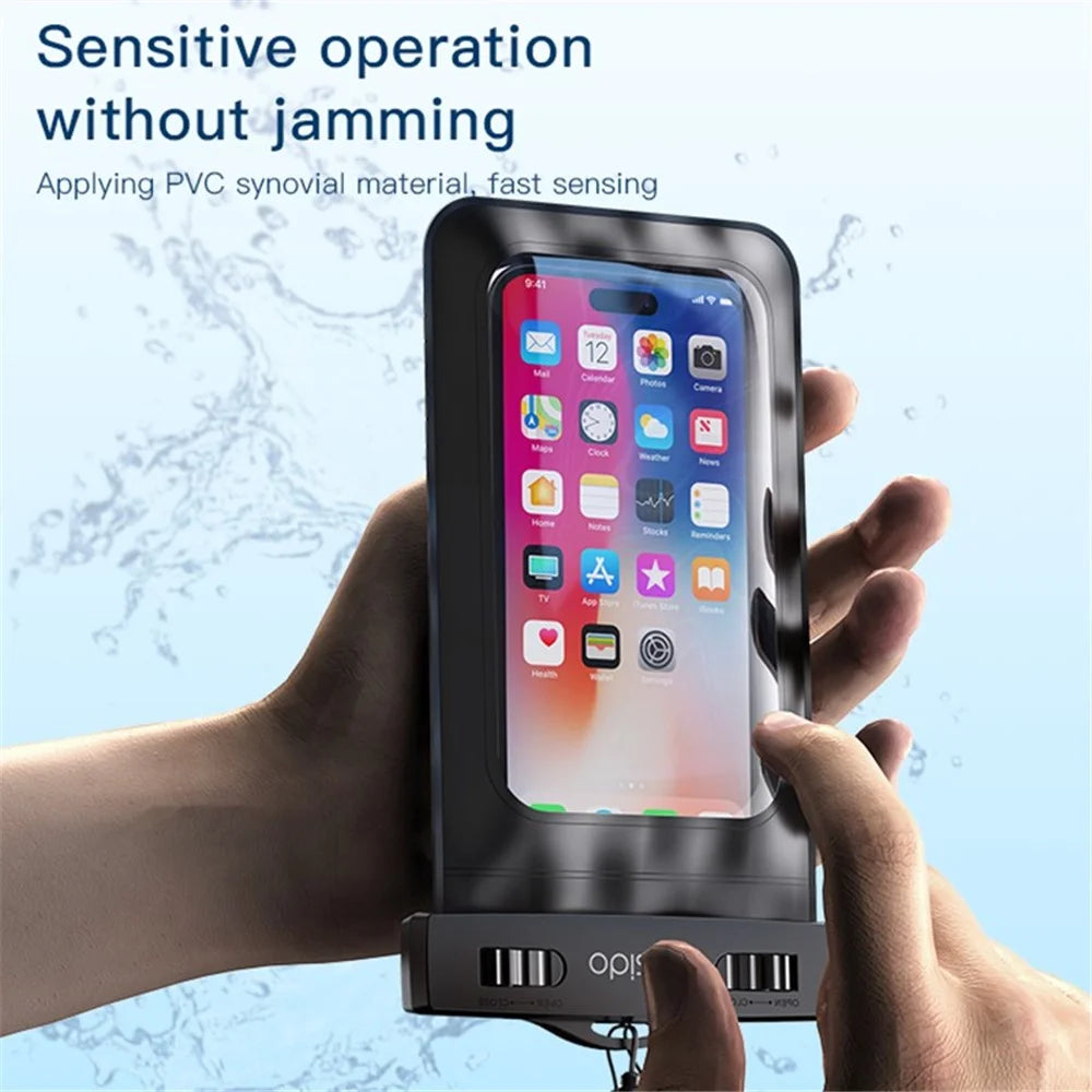 YESIDO WB10 PVC+ABS IPX8 Waterproof Phone Pouch for 6.8-inch Cell Phone Dry Bag with Strap for Outdoor Swimming - 4