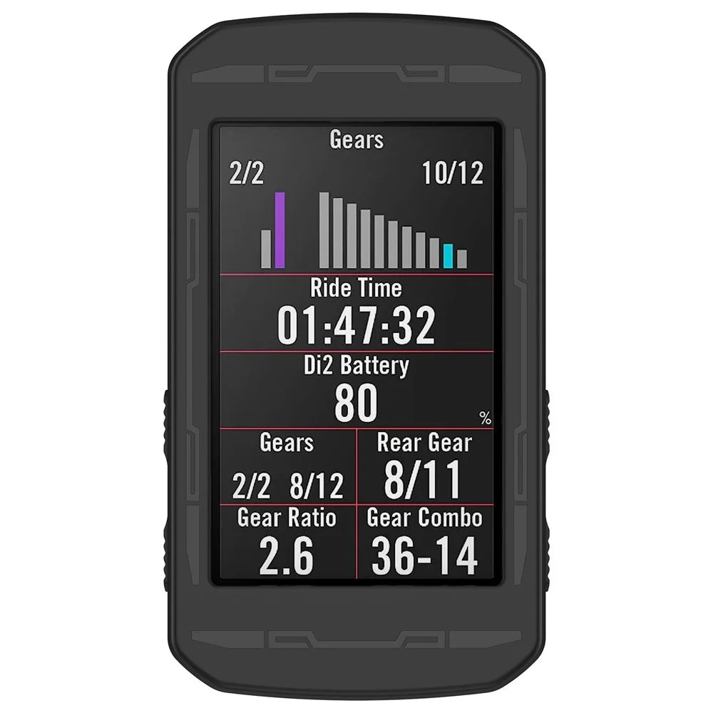 Silicone Case For Bryton Rider750 , Cycling Computer Cover Dustproof Protection Sleeve - Black - 2