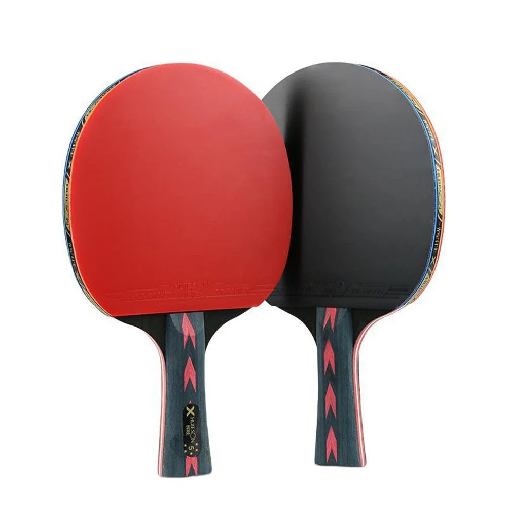 HUIESON 5-Star Table Tennis Bat Table Tennis Racket Player Set for Indoor Outdoor Games - Handshake Grip  /  Pen-holding Style - 2