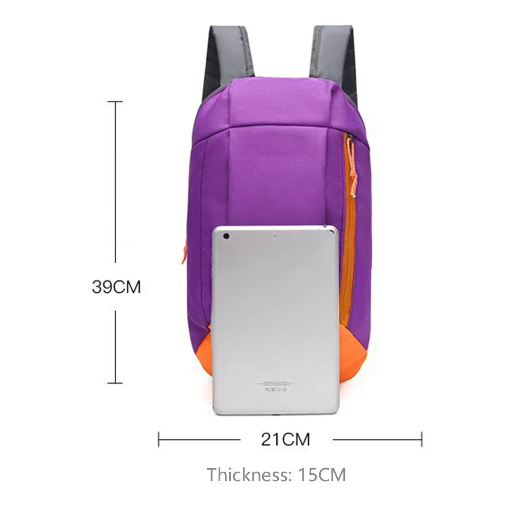 HALIN Outdoor Camping Climbing Rucksack Waterproof Nylon Travel Backpack - Purple - 7