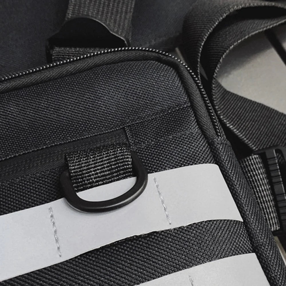 YA0274 Men Outdoor Tactical Vest Waterproof Oxford Cloth Military Chest Bag - Black - 6