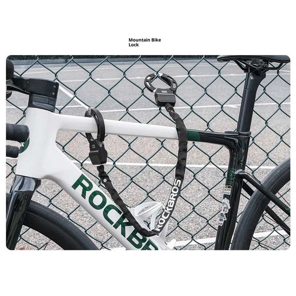 ROCKBROS Bike Lock Chain Lock for Electric Scooter  /  Balance Bike  /  Mountain Road Bicycle Anti-Theft Security - 6