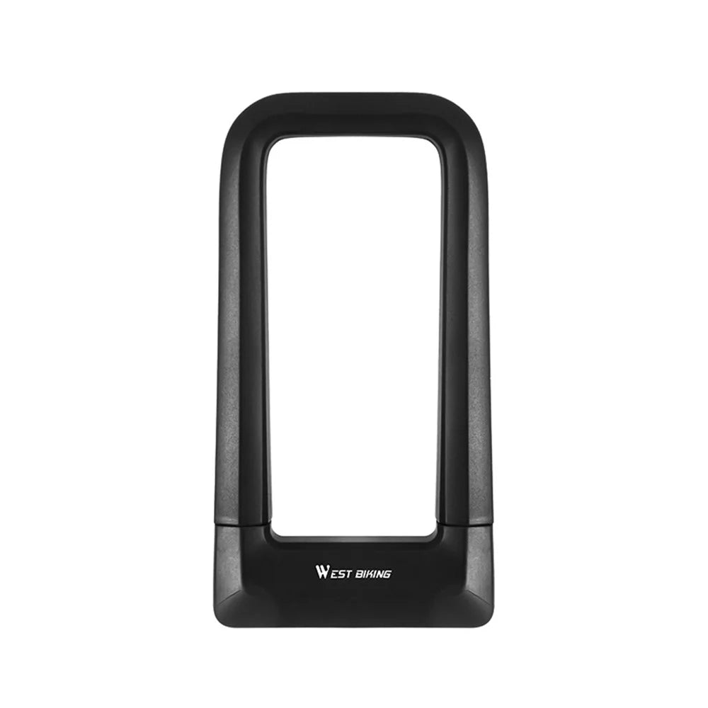 WEST BIKING Bike Anti-theft Waterproof U-Shape Alloy Lock Motorcycle MTB Road Bicycle Cycling Anti-Cut Security Lock - 2