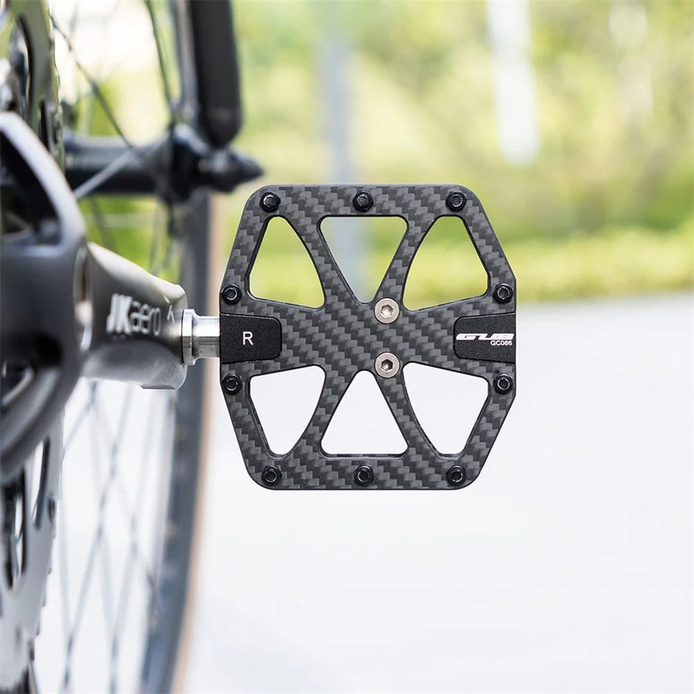 GUB GC086 1 Pair Carbon Fiber Pedals Triple Sealed Bearings Bicycle Pedals for Mountain Bike Road Bike - 4