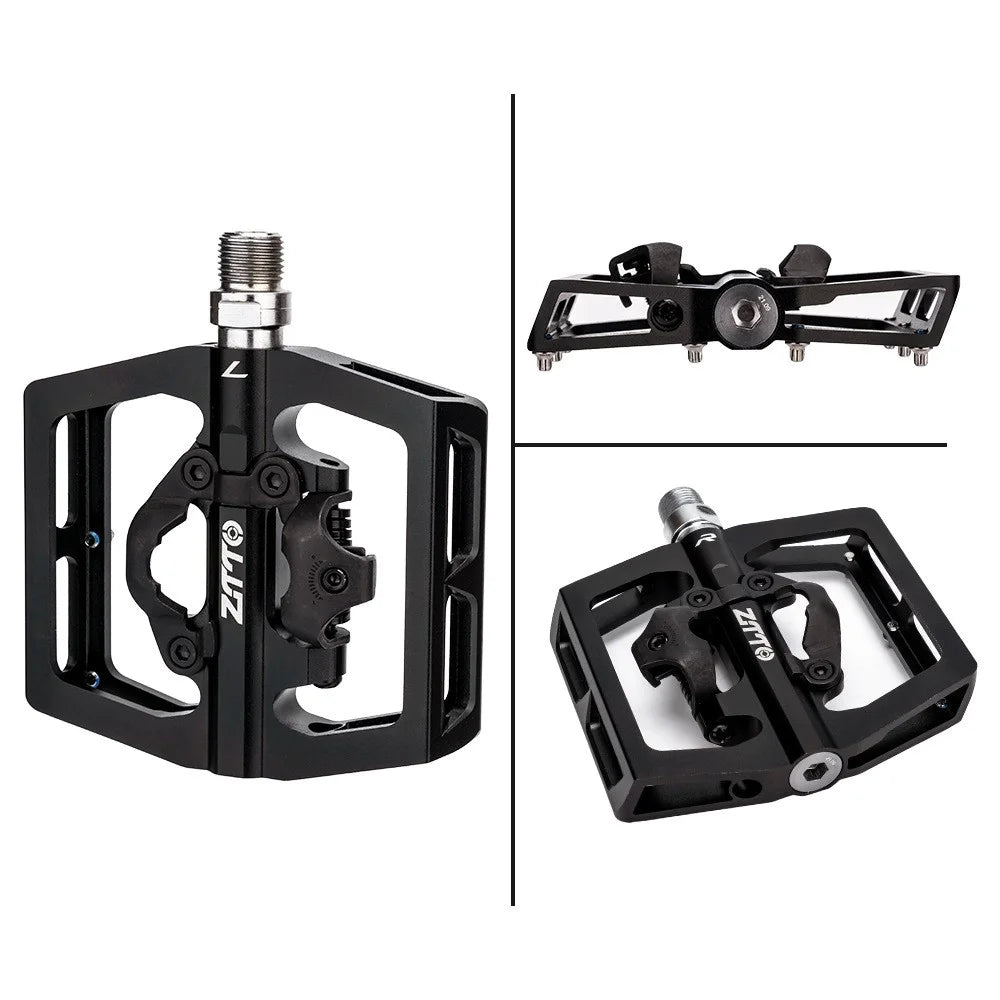 ZTTO STPD15 1 Pair Bicycle Anti-slip Pedals Aluminum Alloy Bike Cycling SPD Flat Pedals with Cleats - 6