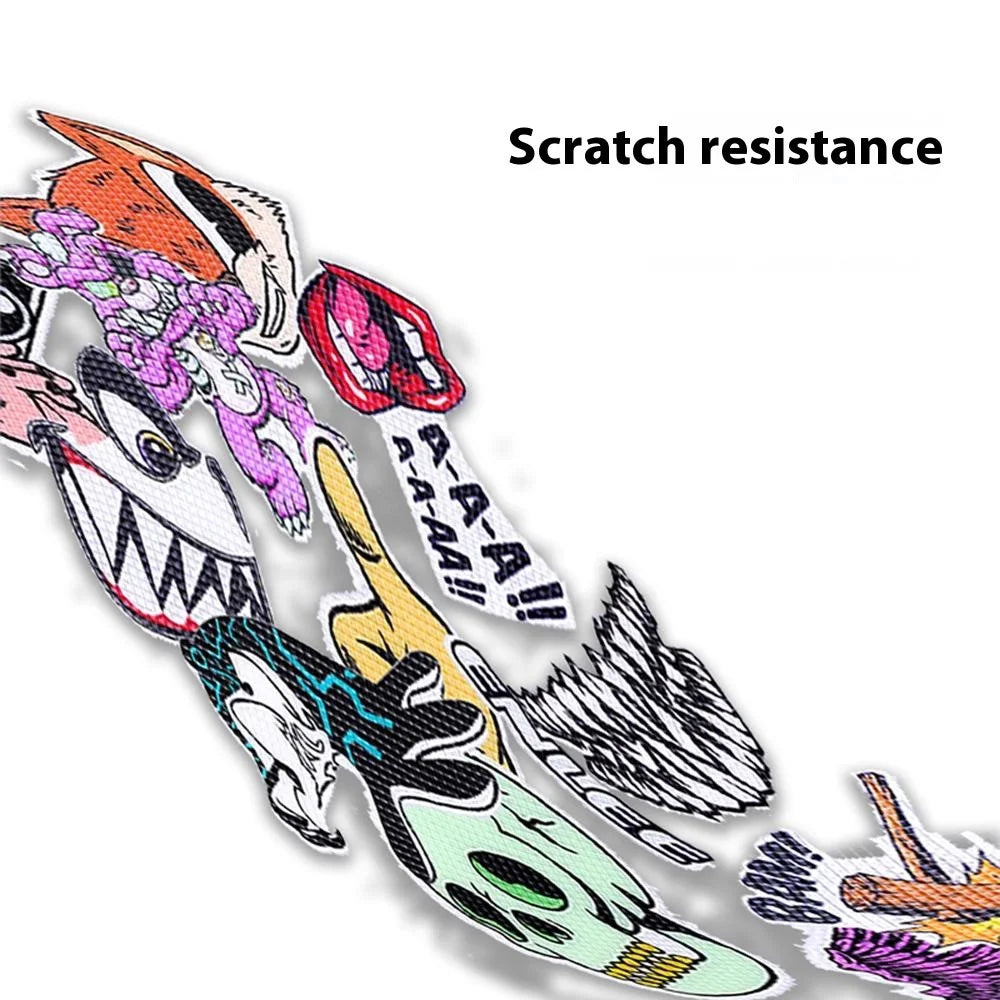 ENLEE RS2319 Bicycle Helmet Personalized Creative Stickers PVC Decorative Decals - 4