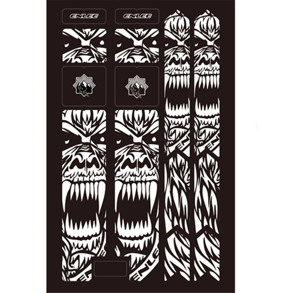 ENLEE CT013D Stylish Road Mountain Bike Front Fork Stickers Set Waterproof Bicycle Fork Guard Decals - 2