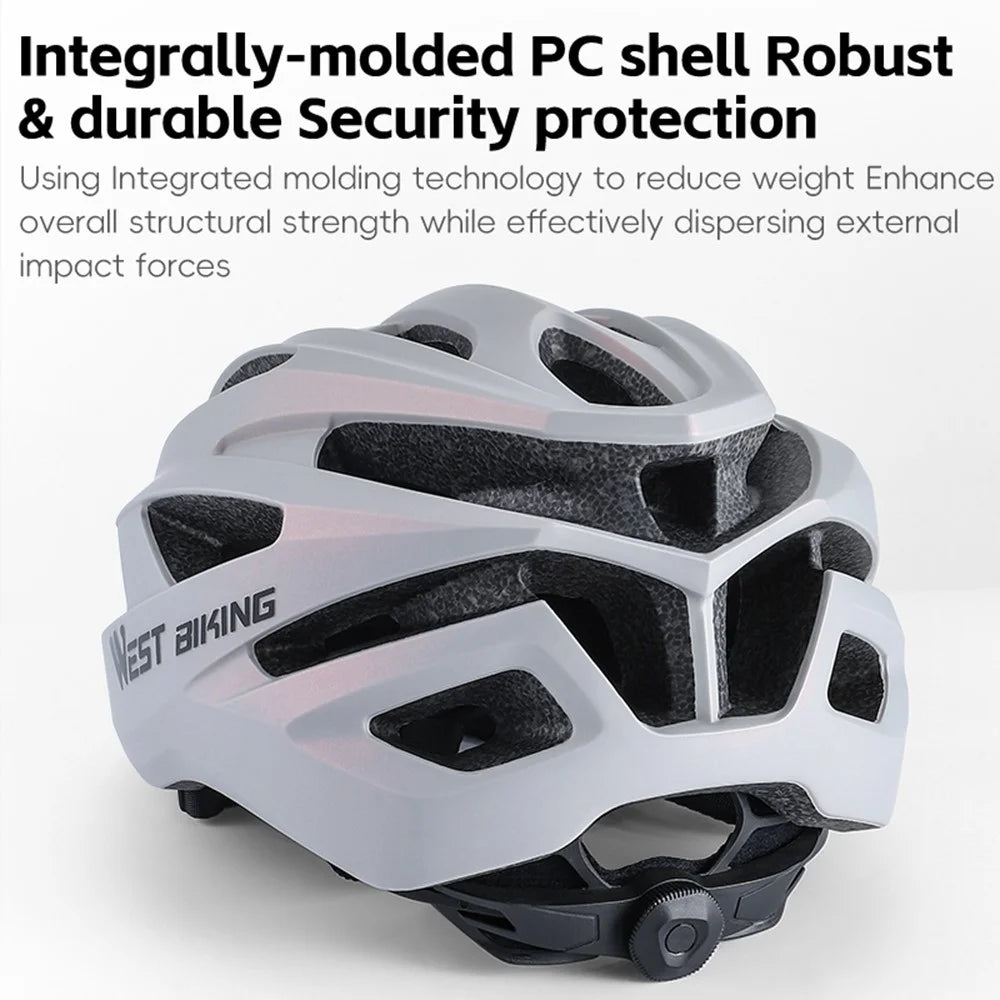 WEST BIKING YP0708118 Women's Cycling Helmet Bicycle Helmet Riding Head Protector - Pink - 6