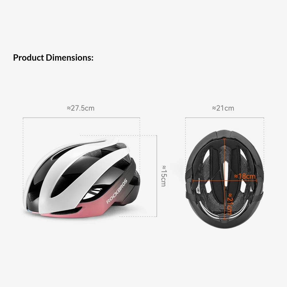 ROCKBROS 10110004 Kids Bike Helmet MTB Road Folding Bicycle Safety Helmet for Boys Girls  - Black & White|M - 7