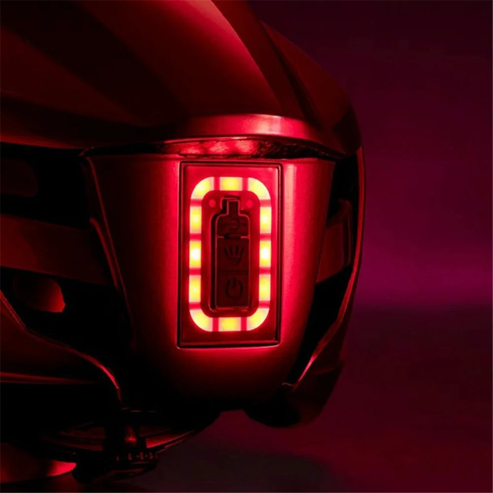 ROCKBROS ZK-077 Warning Light Cycling Helmet Bicycle Helmet Head Protector (CE) - Black+Red - 2
