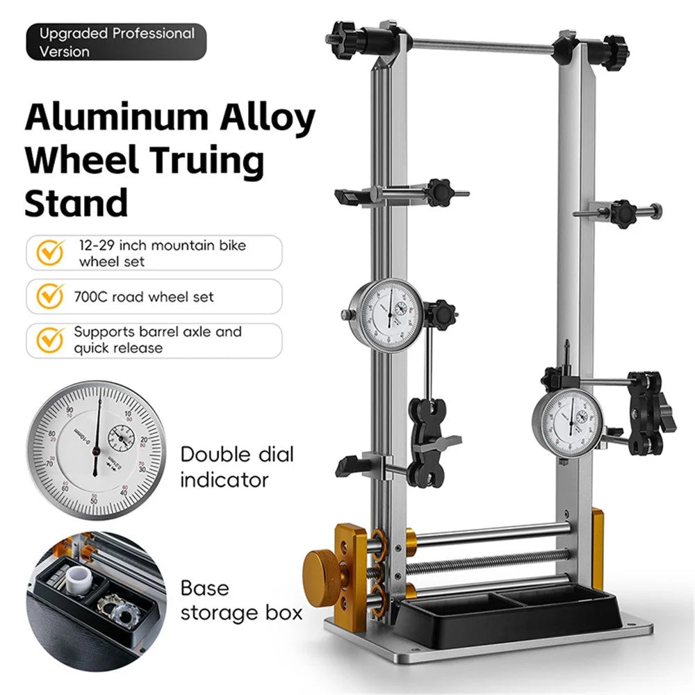 WEST BIKING YP0719418 Bicycle Wheel Truing Stand with Dial Indicator Bike Wheel Maintenance Bracket - 2
