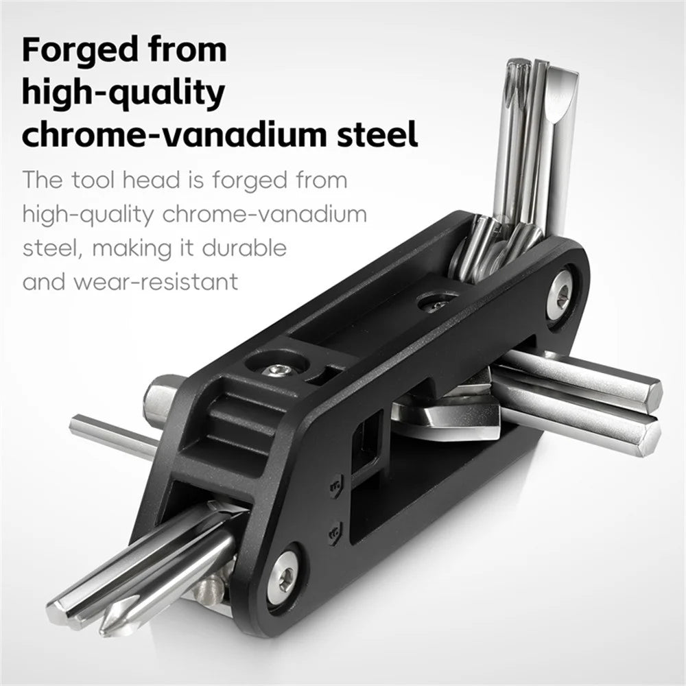 WEST BIKING YP0719488 10 in 1 Multitool for Bicycle Repair Kit Portable Screwdriver Hex Wrench Cycling Equipment - 5