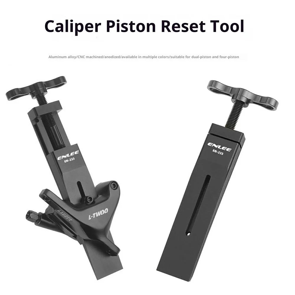 ENLEE EN-233 Aluminum Alloy Bicycle Caliper Piston Return Tool Road Bike Brake Caliper Tool for MTB Road Bike - Black - 3