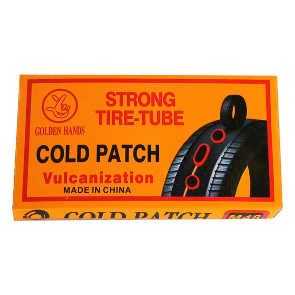 Bike Inner Tube Patch Kits Bicycle Tire Repair Tool Set with 48Pcs Patches for Bicycle, Motorcycle, BMX, MTB - 2