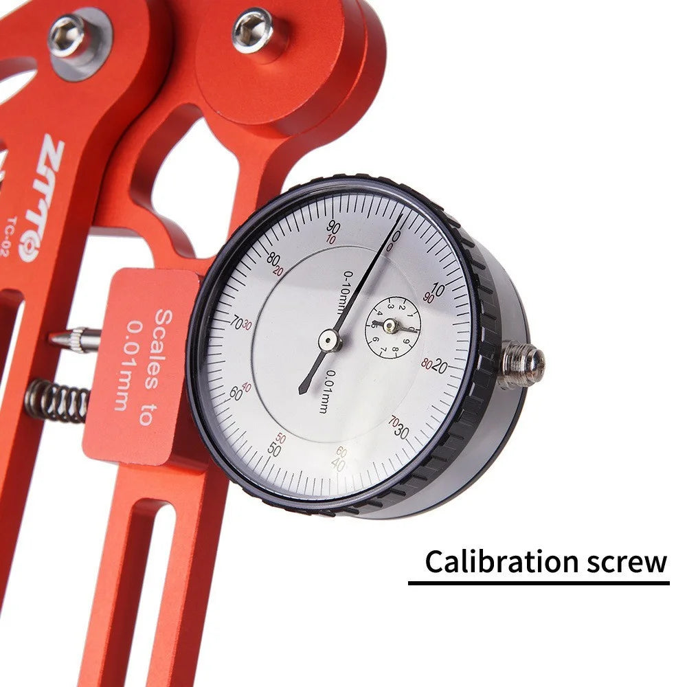 ZTTO TC-02 Bicycle Tension Meter Precision Spoke Checker Bike Wheel Builders Tool - Mechanical Red - 2