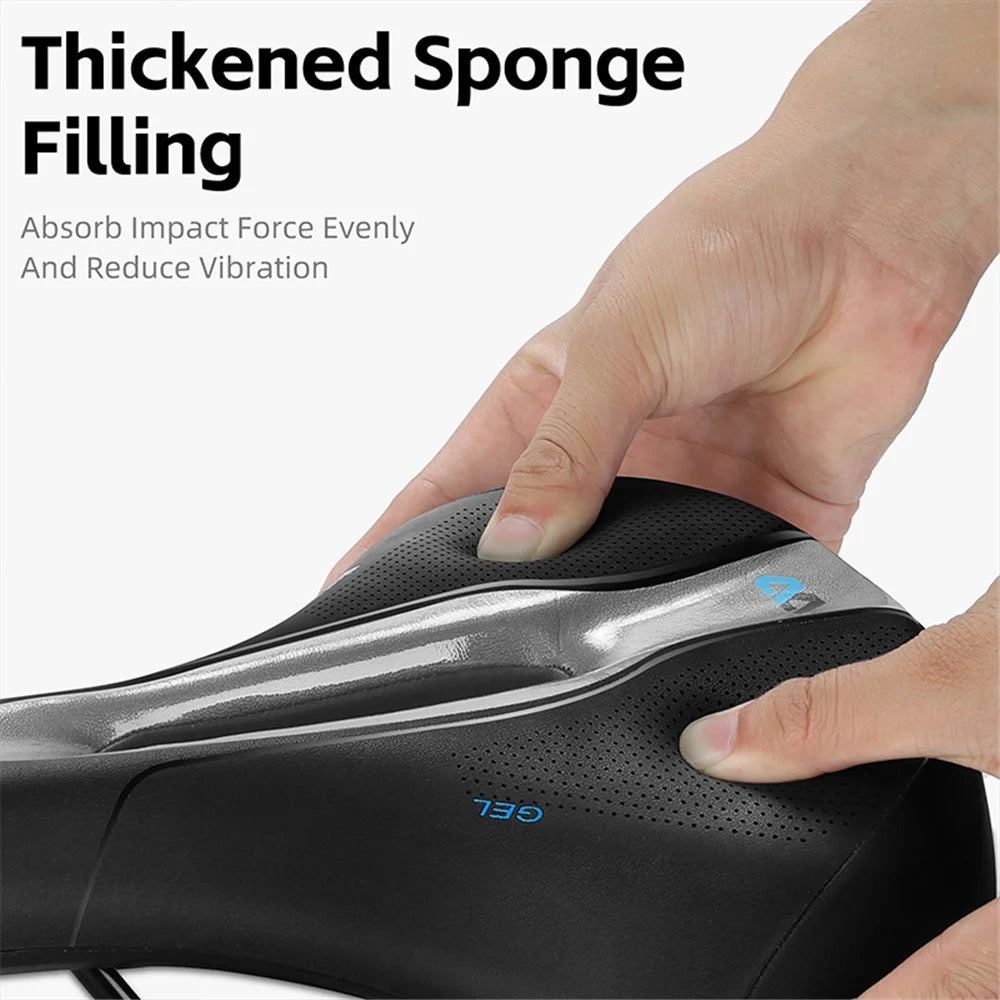 WEST BIKING YP0801210-211 Hollow Bicycle Seat Cushion Shock Absorption Mountain Bike Saddle - Classic Style - 3