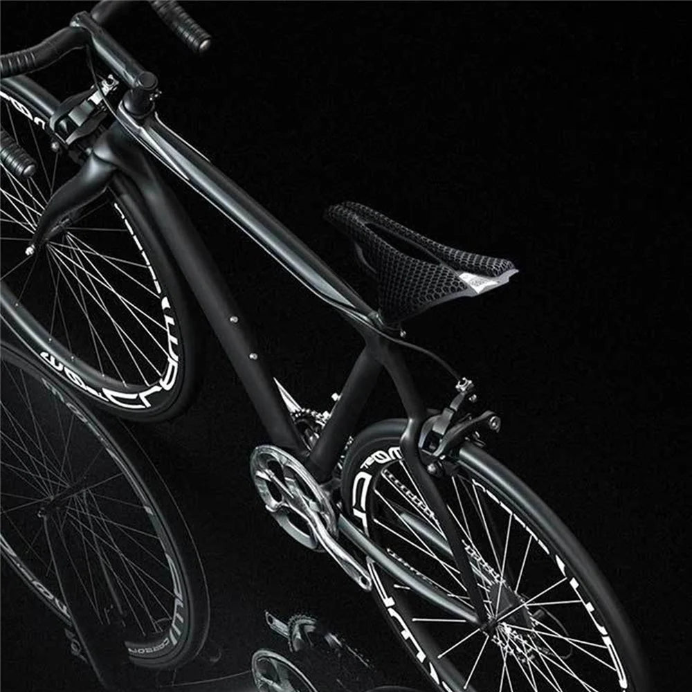 ENLEE 3D Printing Bike Cycling Saddle Carbon Fiber Honeycomb Design Breathable Bicycle Seat, 250x140x17mm - 6
