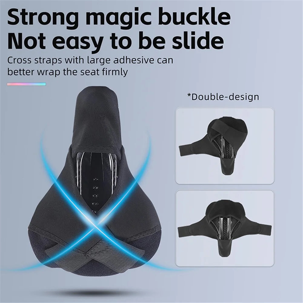 WEST BIKING YP0801177-178 Bike Cycling Saddle Cover Breathable Shock-absorption Memory Foam Bicycle Seat Cushion - Black Colorful - 6