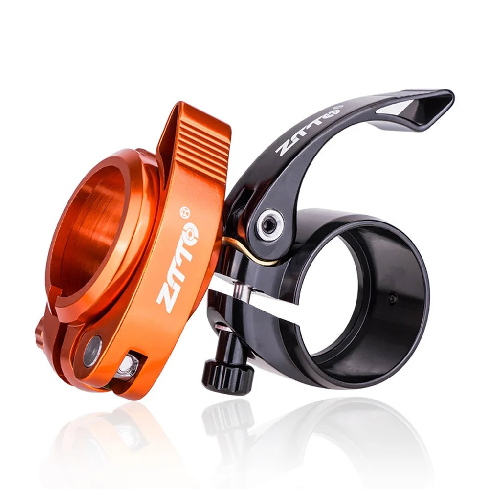 ZTTO JX072 40.8mm Folding Bike Seat Post Clamp Aluminum Alloy Bicycle Seat Tube Clip - Black - 5
