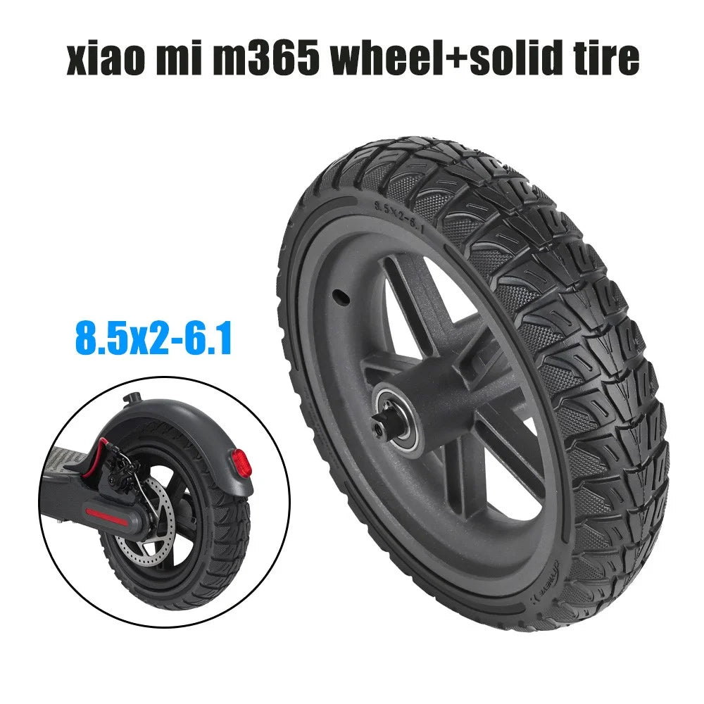 LYXM238-4 For Xiaomi Mi Electric Scooter 1S  /  M365 Wheel Hub Scooter Off-Road Tire - Black - 4
