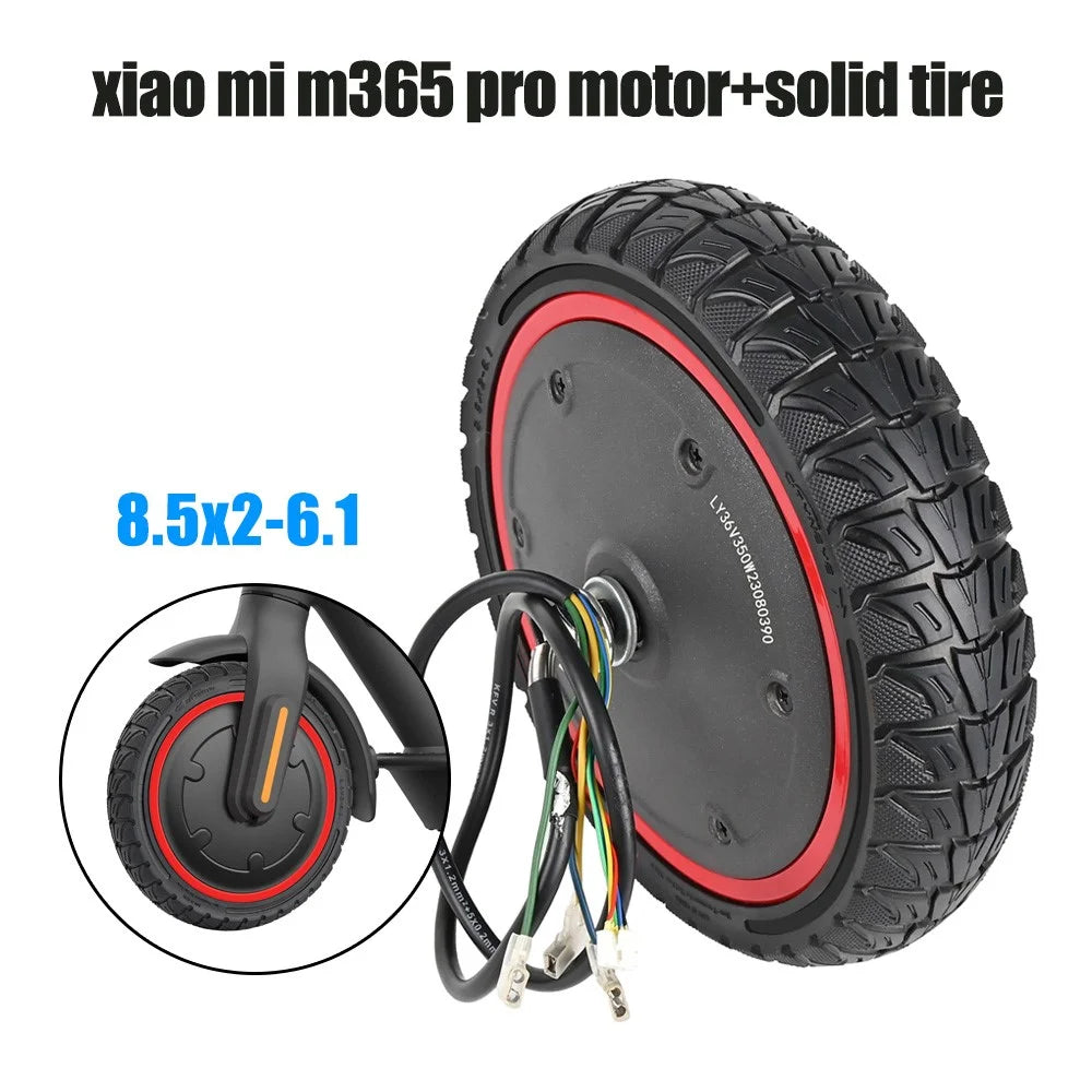 LYXM294-5 For Xiaomi Mi Electric Scooter 1S  /  M365 Pro  /  M365 350W Motor E-Scooter Wheel Tire - Black - 4