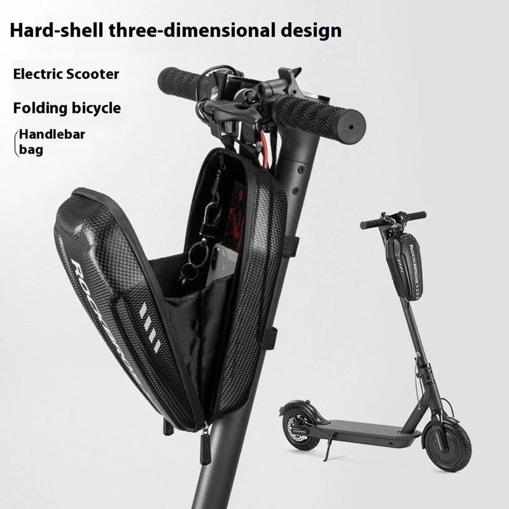 ROCKBROS 3L Waterproof Electric Scooter EVA Hard Shell Front Handlebar Bag for Road Mountain Bike - 2