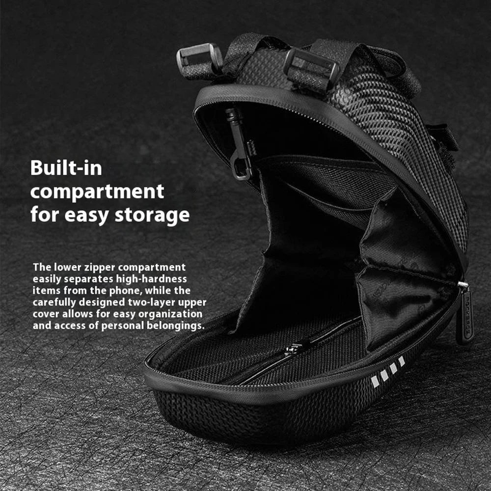 ROCKBROS 3L Waterproof Electric Scooter EVA Hard Shell Front Handlebar Bag for Road Mountain Bike - 4
