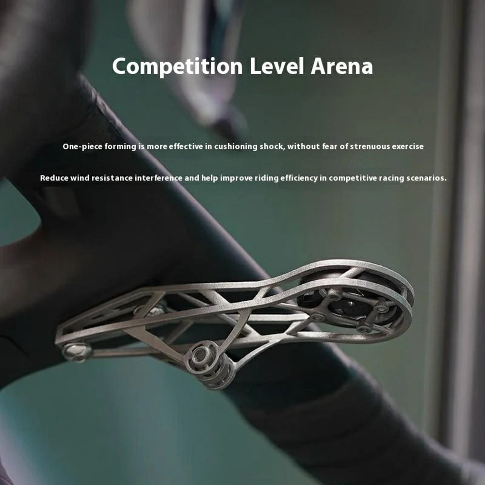 GUB Ti710 3D Printed Titanium Alloy Bike Computer Mount Integrated Handlebar Center Installation Bracket - 6