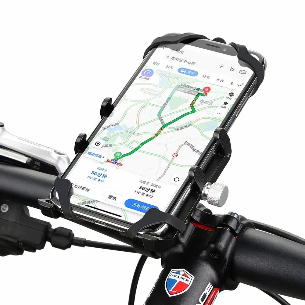 GUB PRO7 Aluminum Alloy Bicycle Handlebar Mount for 55-100mm Cell Phone Holder Bracket - 6