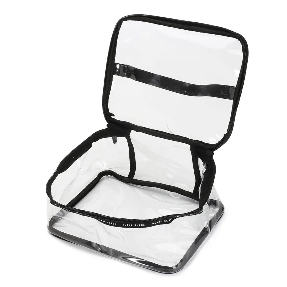 F08006 2PCS Large Clear Makeup Bag Organizer Travel Cosmetic Toiletry Bag Handbag 23x17x10cm - 2