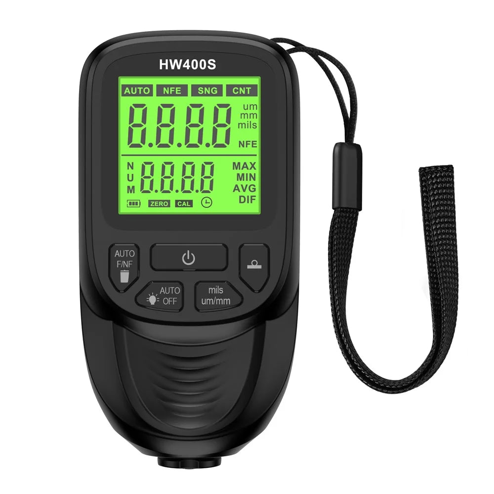 HW400S High Precision Car Paint Tester Automobile Thickness Gauge Thickness Coating Measuring Tool - Black - 2