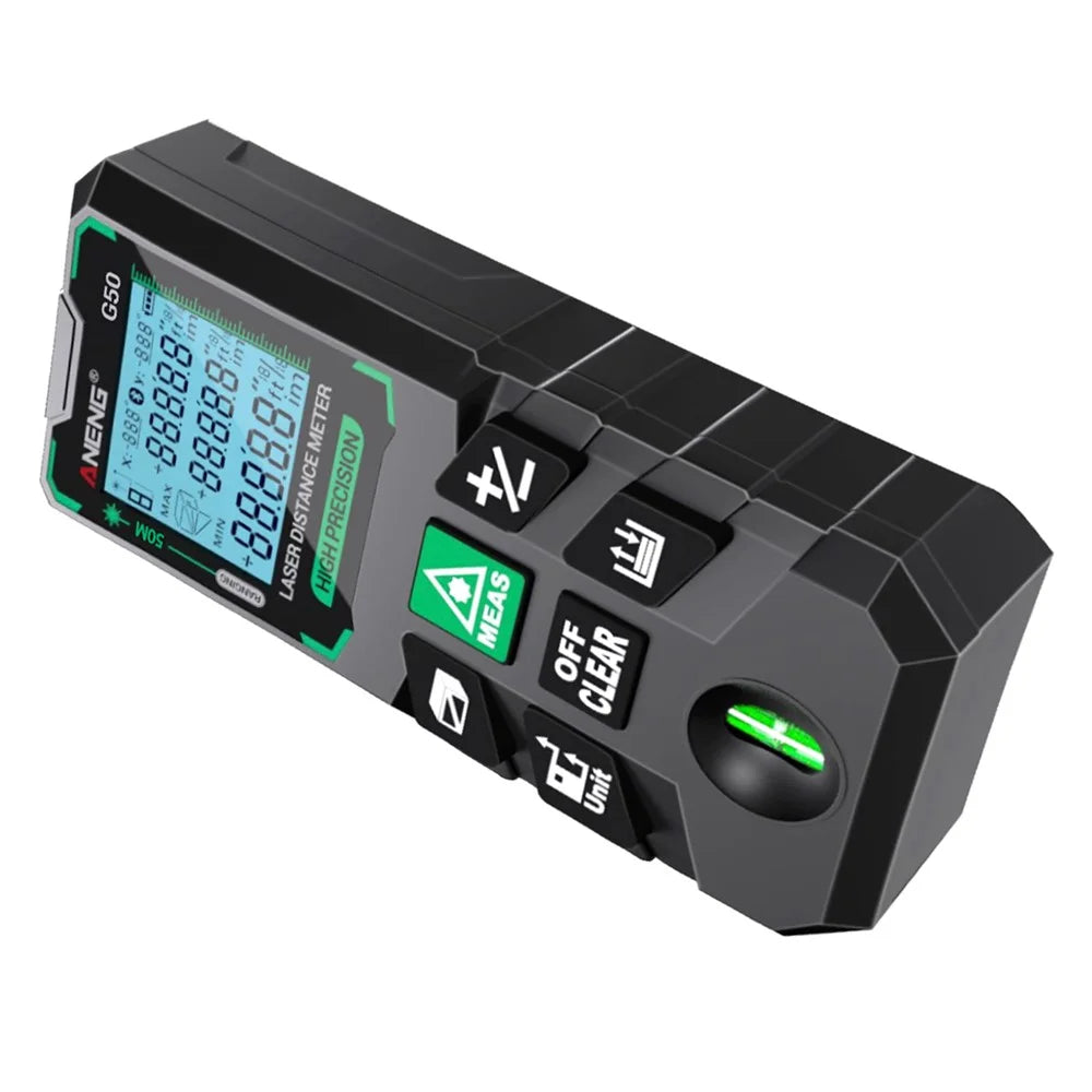 ANENG G50 Portable Laser Rangefinder 50m Measuremen Range Green Beam Laser Distance Measure Tool - 5