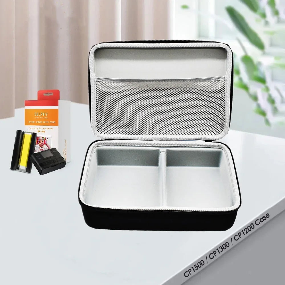 Storage Bag for Canon SELPHY CP1500 / CP1300 / CP1200 Photo Printer Nylon+EVA Hard Shell Carrying Case - 3