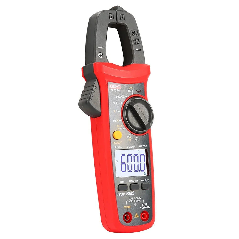 UNI-T UT204+ Digital Multimeter with Auto Range AC DC Current Clamp Meter NCV Measurement Tool (No Battery) - 5