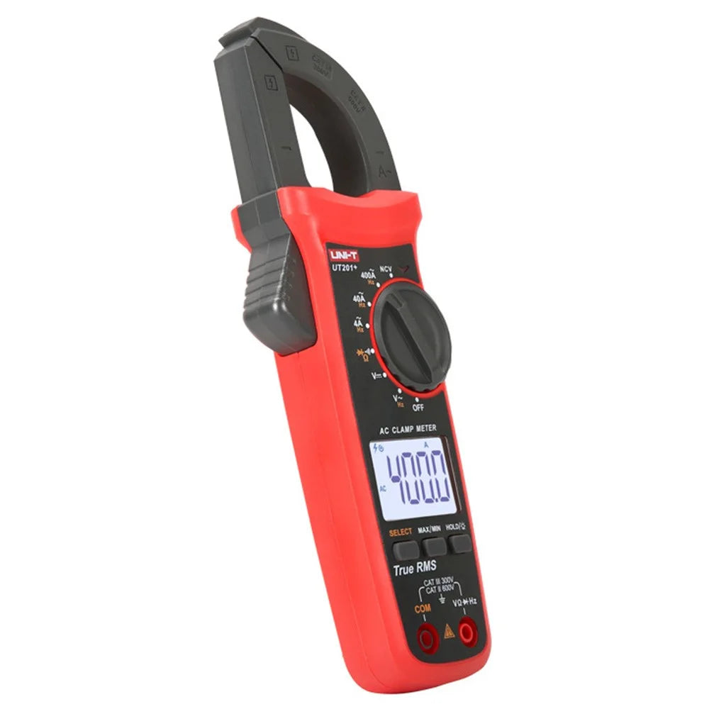 UNI-T UT201+ 4000 Count Digital Clamp Meter AC / DC Voltage Current Tester with NCV Function (No Battery) - 4