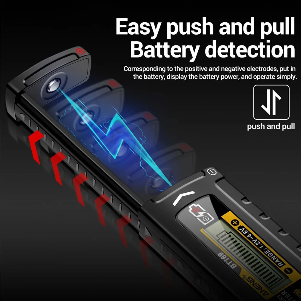 ANENG BT169 Battery Power Tester Digital Display AA AAA Lithium Battery Voltage Tester - 6