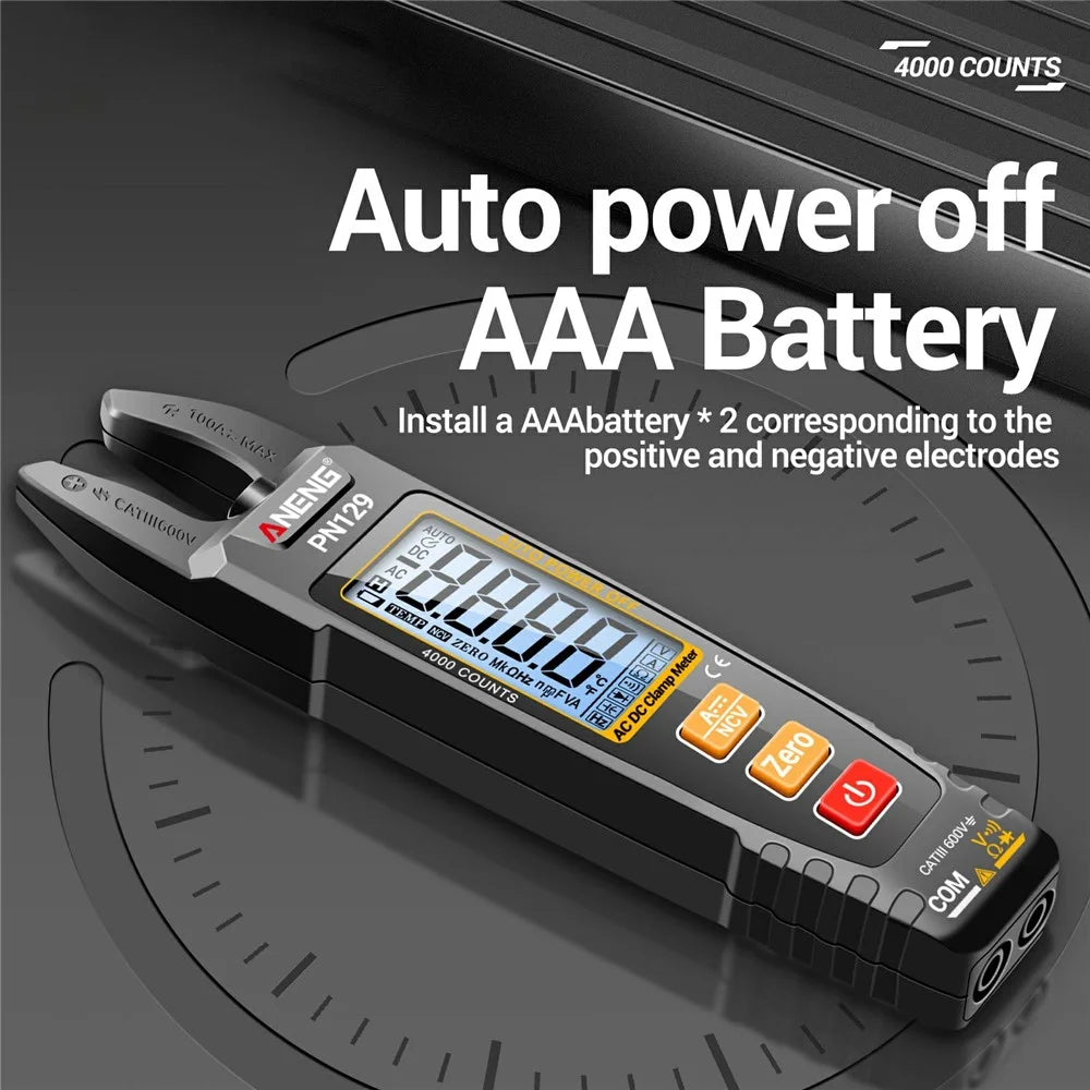 ANENG PN129 U-Shaped Digital Multimeter 4000 Counts DC / AC Voltage Current Tester - 7