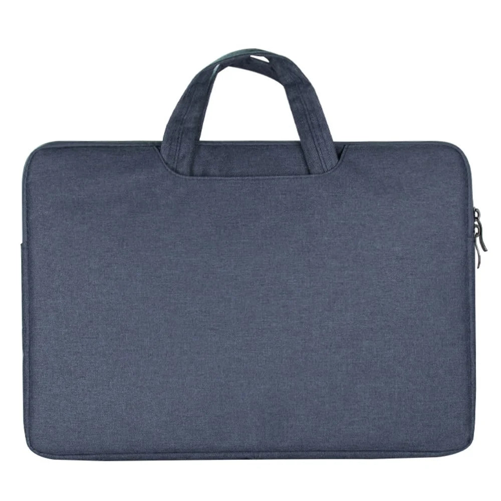 13 Inch Laptop Bag Water-Resistant Oxford Fabric Shockproof Carrying Case Computer Sleeve - Navy Blue - 1