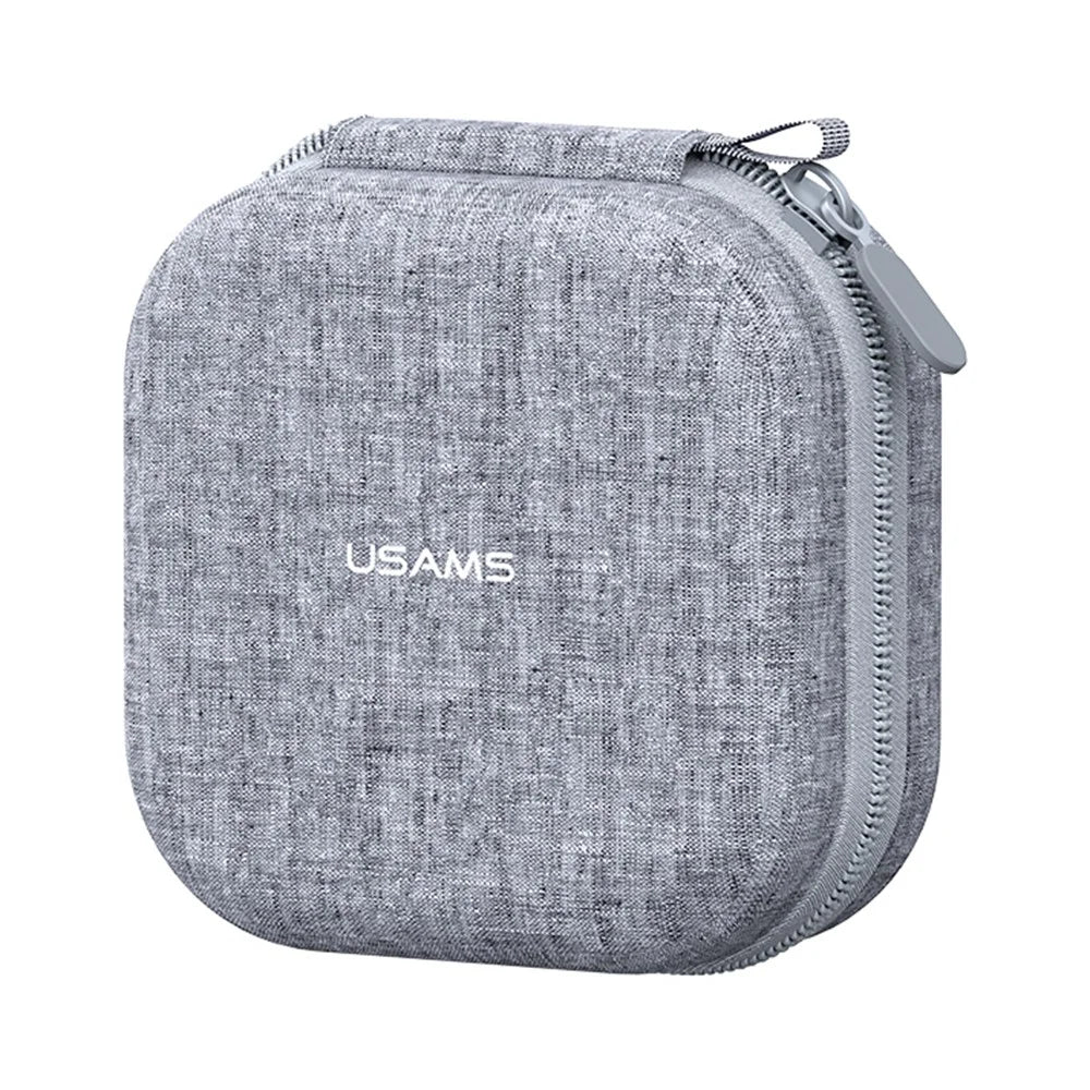 USAMS TWS Earphone Cationic Cloth Storage Case Travel Home Protective Carrying Bag - 2
