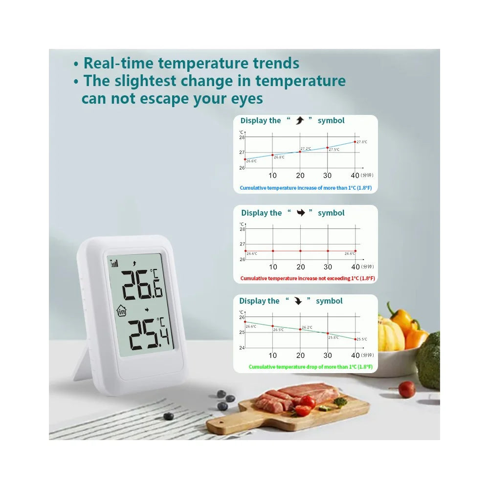 TS-FT0401 2.56 Inch Screen High Precision Digital Temperature Monitor Indoor Outdoor Wireless Thermometer - 5