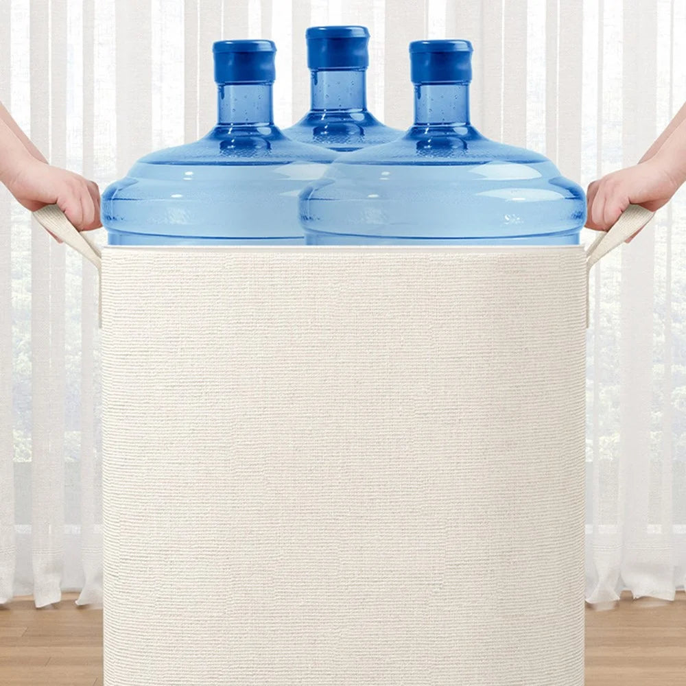 50 x 50 x 60cm Large Zippered Cotton Linen Storage Bag for Bedding Clothes Organizer Pouch - 7