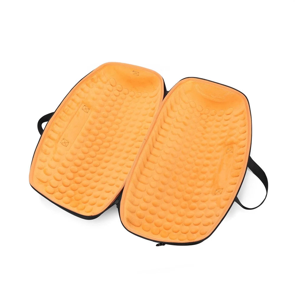For JBL Boombox 4 Speaker Carrying Case Portable Protective Storage Bag Shockproof with Shoulder Strap - Black  /  Orange - 3
